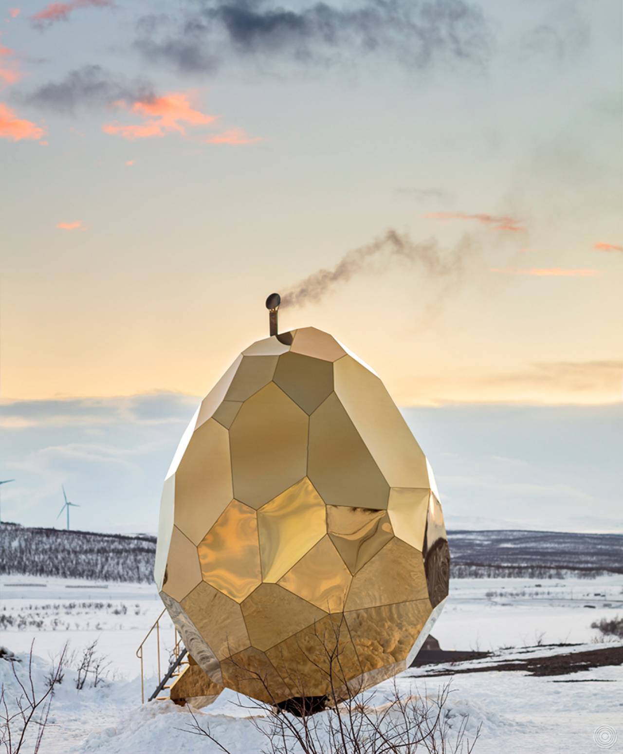 Solar egg Sauna by Bigert & Bergstrom